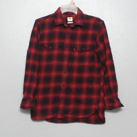 Levi’s purple orange flannel button up long sleeve shirt - Picture 1 of 7